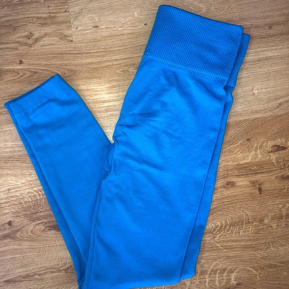 S ilver Pants - Silver Fleece Lined Leggings Blue